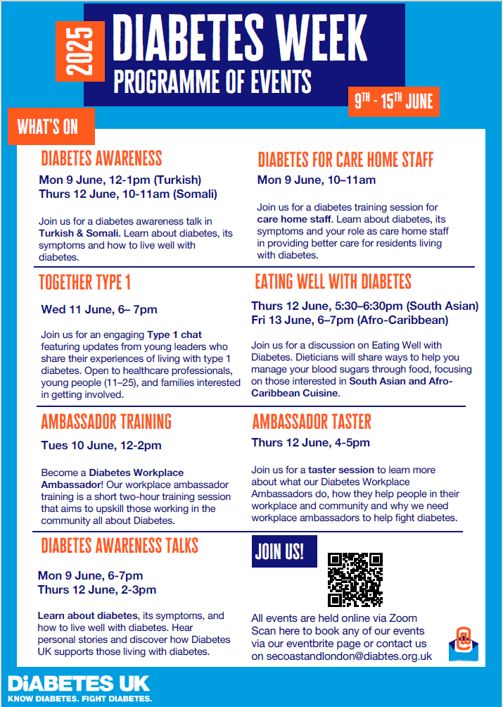 Diabetes week 2025 events