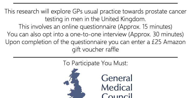Cancer study advert