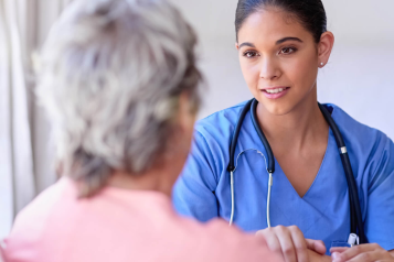 Female doctor with stethoscope