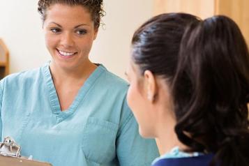 Nurse with clipboard