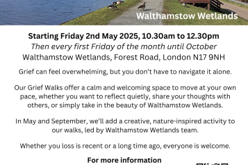 Walthamstow Wetlands Grief Walks
