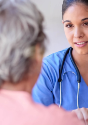 Female doctor with stethoscope